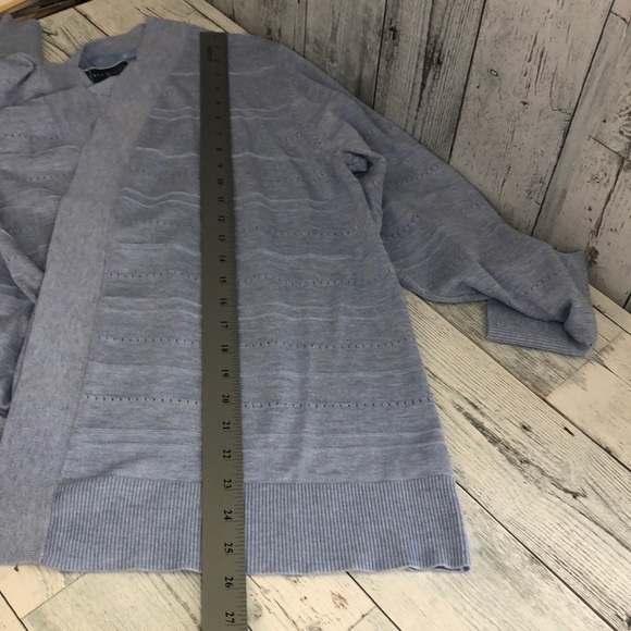 Karen Scott Light Blue Heather Jersey Cardigan XXL - Picture 9 of 10
